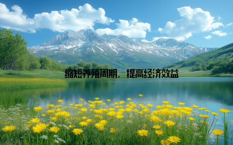 – 缩短养殖周期, 提高经济效益