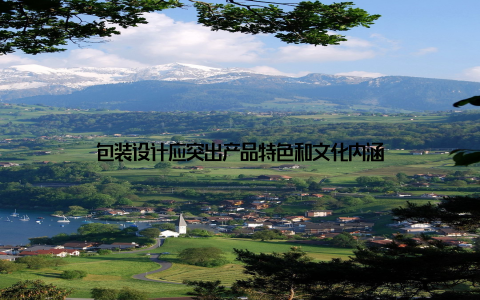 包装设计应突出产品特色和文化内涵