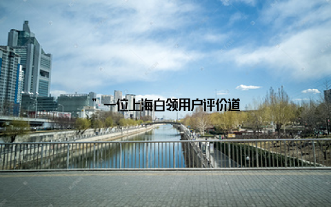 ”一位上海白领用户评价道