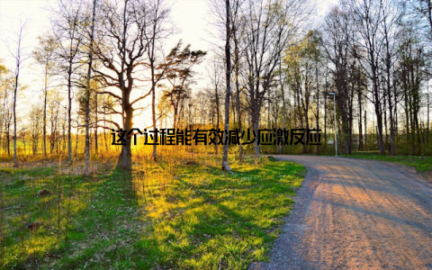 这个过程能有效减少应激反应