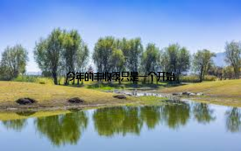 今年的丰收季只是一个开始