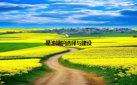 是池塘的选择与建设
