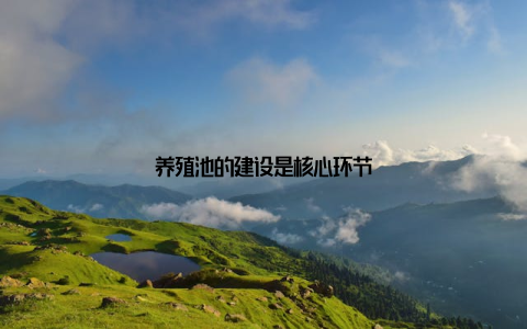 养殖池的建设是核心环节