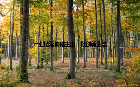 产业链延伸催生出一批创新业态