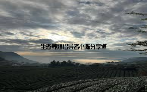 生态养殖倡导者小陈分享道