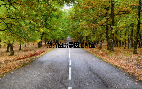 放养密度需因地制宜